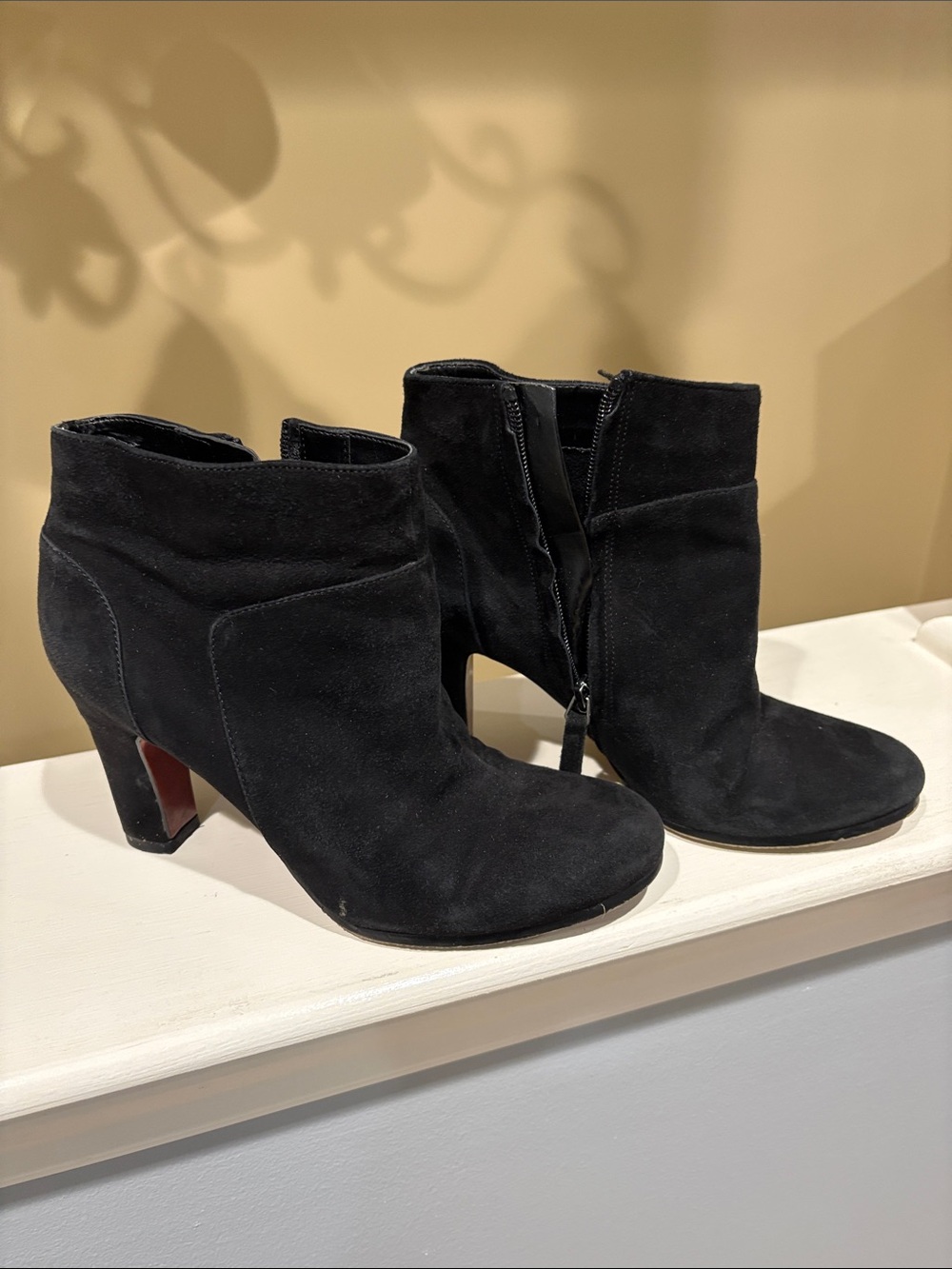 Sam Edelman Black Suede Ankle Booties